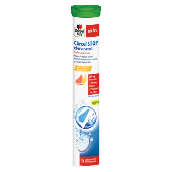 Illustration of the product packaging Doppelherz aktiv Cârcel STOP Efervescent front view